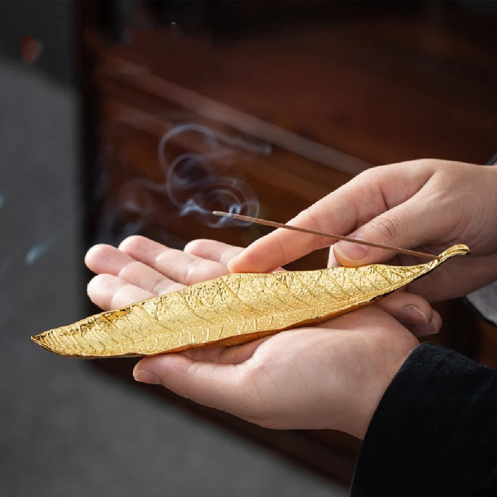 Incense Leaf Shaped Tray Holder